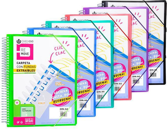 Carchivo Dossier Soup Remove 50 Removable Transparencies Blue Carchivo