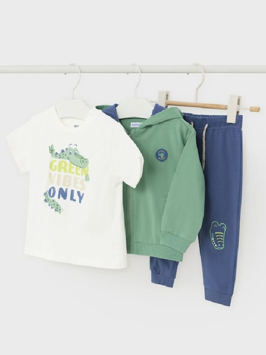 Mayoral Kids Sweatpants Set Blue 2pcs