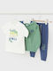 Mayoral Kids Sweatpants Set Blue 2pcs