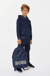 Boss Kinder Rucksack Farbe Marineblau großen Druck J20412
