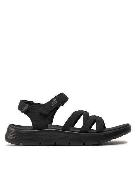 Damen Flache Sandalen in Schwarz Farbe
