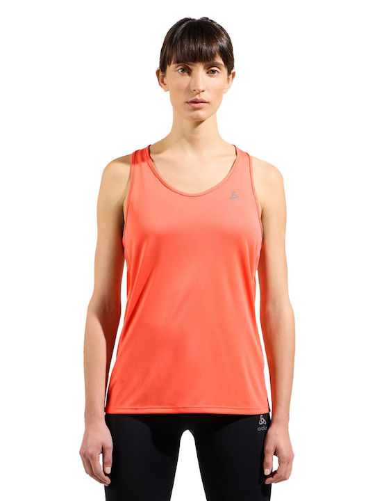 Odlo Women's Athletic Blouse Sleeveless Fast Drying Coral