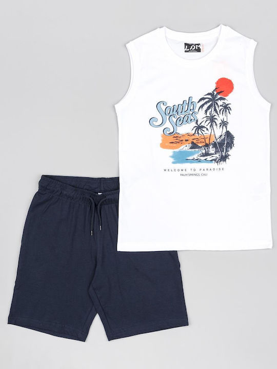 Kinder-Set mit Shorts Sommer 2Stück White