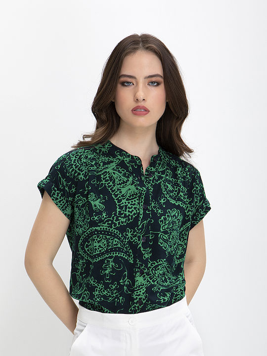 La Fee Maraboutee Women's Short Sleeve Shirt Green