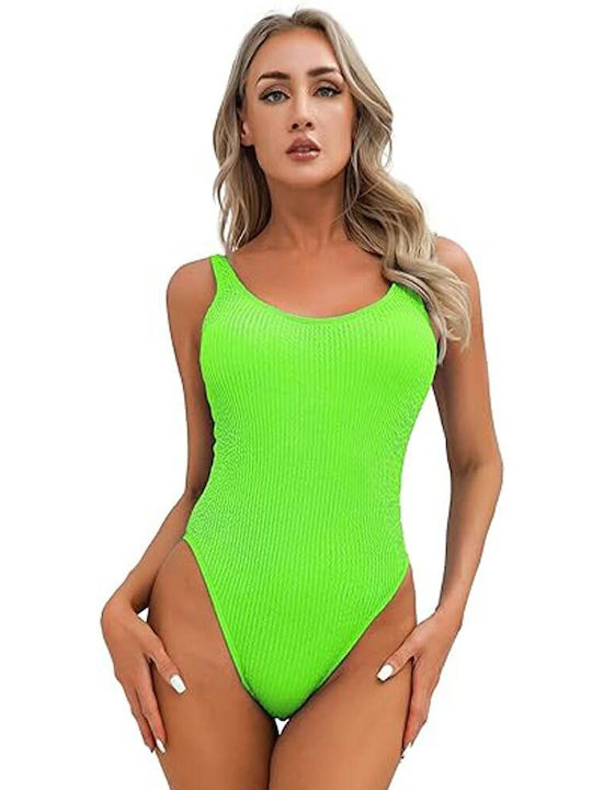 GKapetanis One-Piece Swimsuit with Open Back GREEN