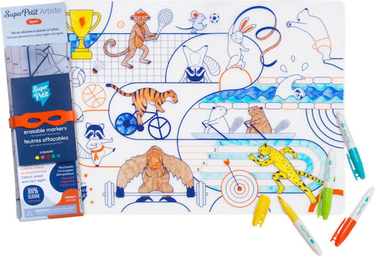 Super Petit Painting Silicone placemat for Children 3+ years Years
