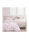 Das Home Bettwäsche-Set Einzel aus Baumwolle & Polyester Grey 170x240cm 2Stück