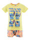 Superheroes Kids Pyjamas Yellow