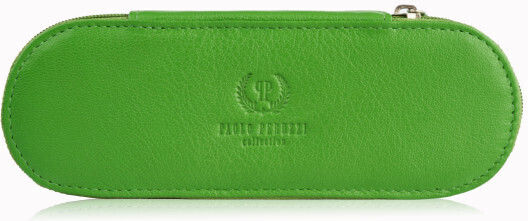 Lederetui Brillenetui Federmäppchen Grün Paolo Peruzzi T-82-gr