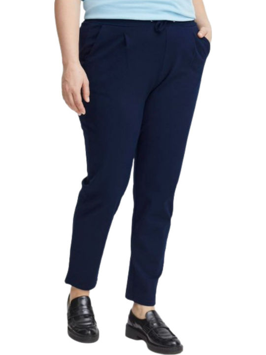 Women's Fabric Trousers Blue