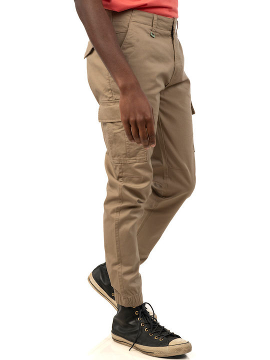 Ανδρικό Παντελόνι Cargo Ελαστικό Beige