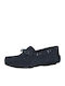Leder Herren Mokassins in Blau Farbe