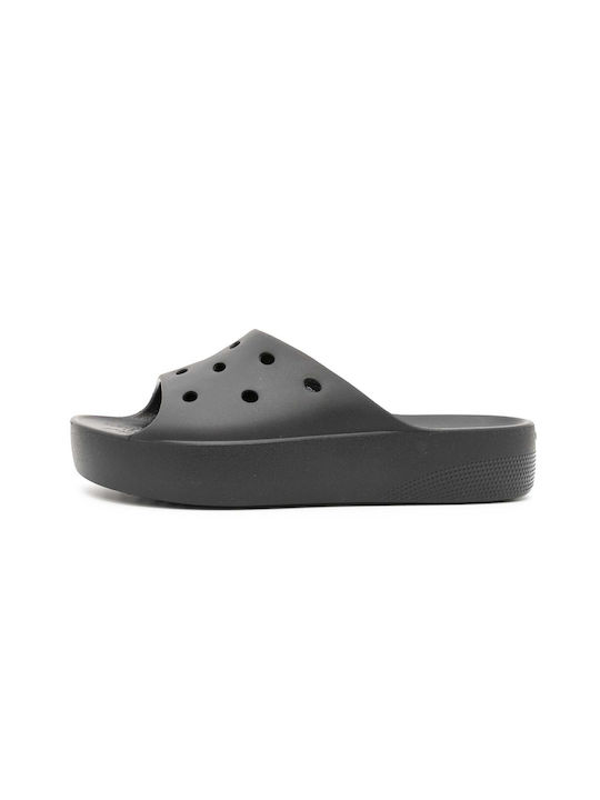 Crocs Classic Slides cu platformă în Negru Culore 208180-001