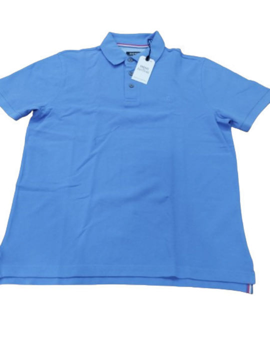 Garage Fifty5 Bluza Bărbătească cu Mânecă Scurtă Polo Marina Blue