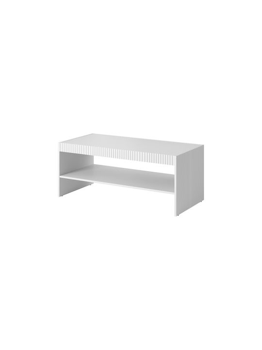 Rectangular Coffee Table Cama White Matte L120xW60xH50cm