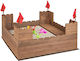 Costway Cutie de nisip din Lemn 113x116x75cm. Maro