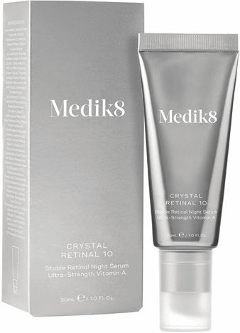 Medik8 Crystal Retinal 10 Moisturizing & Anti-aging Serum Face with Retinal & Vitamin E for Detoxification & Radiance 30ml