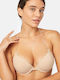 Minerva Sticker Sticker Bra with Light Padding Underwire Beige