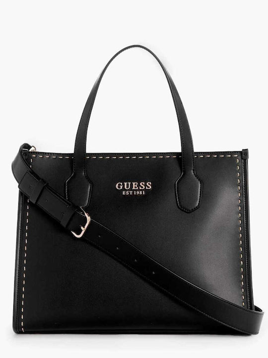 Guess Damen Tasche Rucksack Schwarz