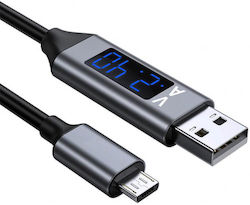Edman Regular USB 2.0 σε micro USB 1m Μαύρο