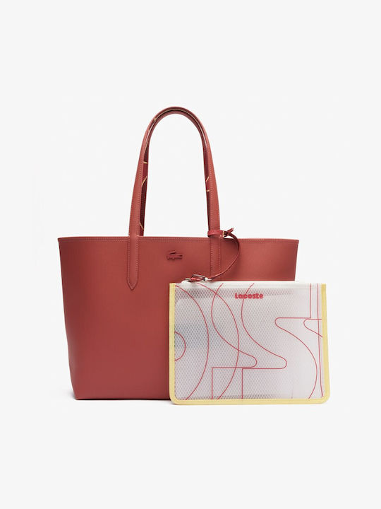 Lacoste Damen Tasche Tote Hand Rot