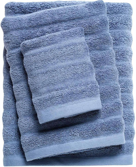 Das Home 3-tlg. Set Badetücher 0723 Blue Gewicht 550gr/m²
