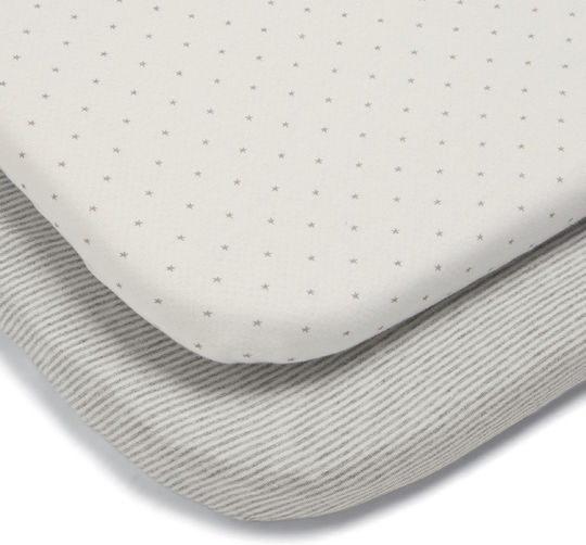 Mamas & Papas Seturi de cearșafuri pentru bebeluși Pentru Cradle Bumbac Gri 50x87buc 2buc