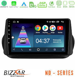 Bizzar Sistem Audio Auto 2DIN (Bluetooth/USB/WiFi/GPS/Apple-Carplay/Android-Auto) cu Ecran Tactil 9"