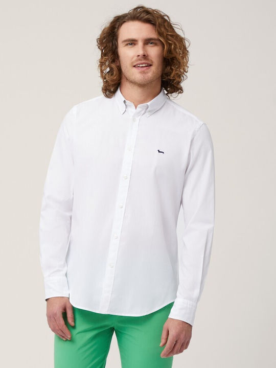 Harmont & Blaine Men's Shirt Long Sleeve Cotton White