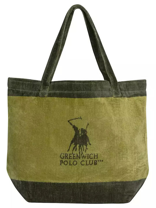 Greenwich Polo Club Fabric Beach Bag Green