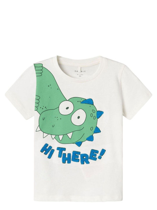 Name It Kinder-T-Shirt Jet Stream OffWhite Stream