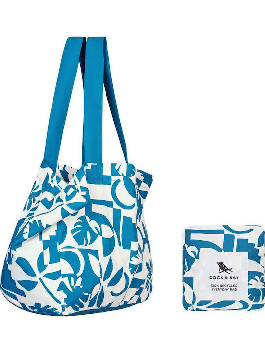 Dock & Bay Stoff Strandtasche Blau