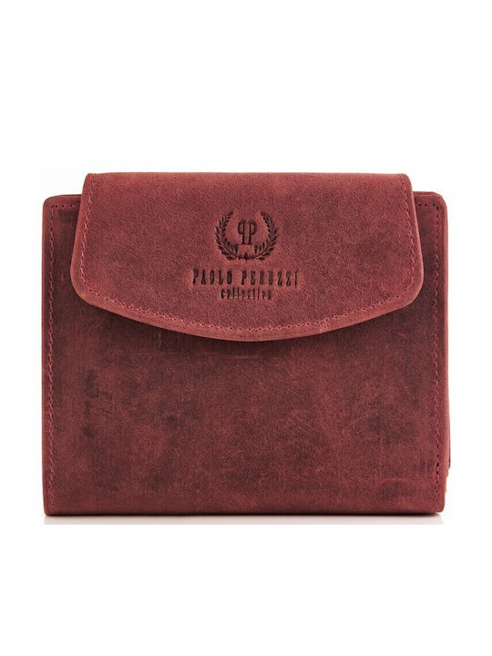 Paolo Peruzzi Small Women's Wallet Classic with RFID Red