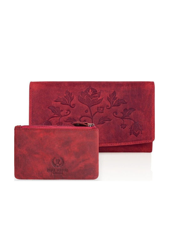 Paolo Peruzzi Leather Women's Wallet Classic Red