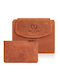 Leather Women's Wallet Classic with RFID Orange