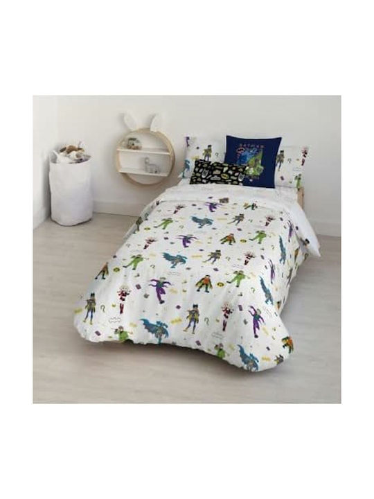 Batman Kids Duvet Cover Double Cotton Multicolored 200x200cm