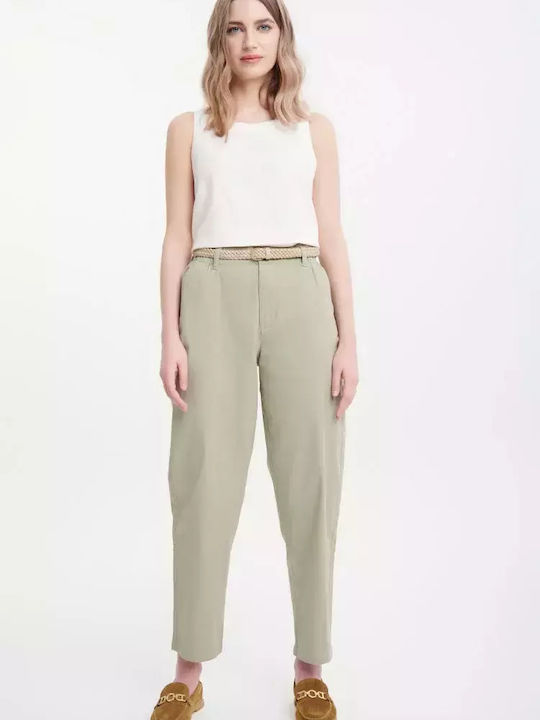 Make your image Femei Bumbac Pantaloni Olive