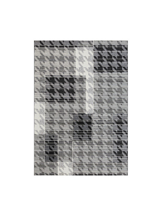 Tzikas Carpets Capri Anti-slip Rug Rectangular Summer Black-white