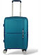 Forecast Reisekoffer Hart Blau mit 4 Räder Höhe 55cm