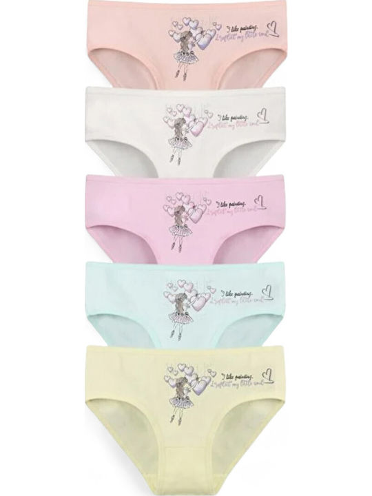 Donella Set of Kids' Briefs Multicolour 5pcs