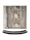 Eisch Serving Platter Square made of Porcelain Gray 15x15cm