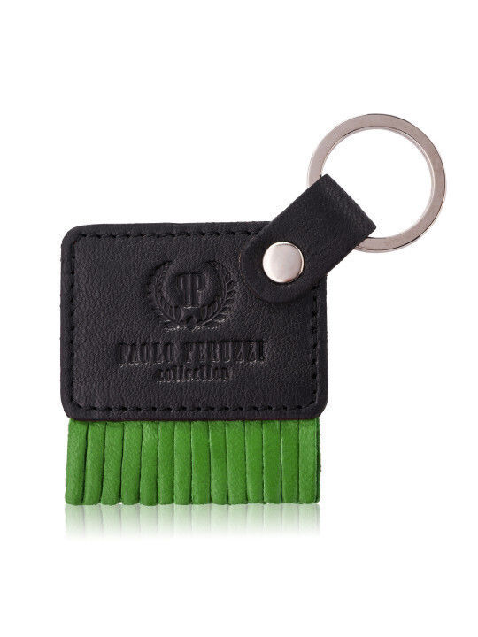 Paolo Peruzzi Keychain Leather Green