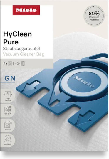 Miele Hyclean Pure Торби за прахосмукачка 4бр Съвместима с прахосмукачка Miele
