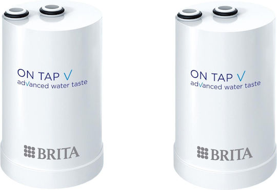 Brita Ανταλλακτικό Φίλτρο Νερού για Βρύση από Ενεργό Άνθρακα On Tap V 60 μm 2τμχ