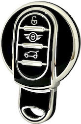 Car Key Cover Case made of with 3 Buttons for Mini Cooper