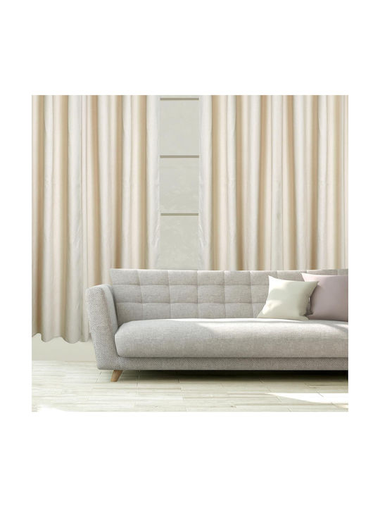 Das Home Vorhang mit Grommet 2257 Beige 140x270cm