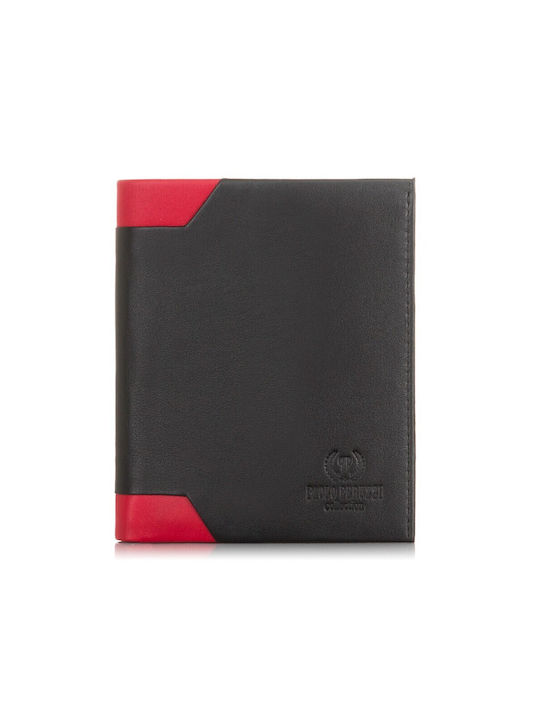Paolo Peruzzi Δερμάτινο Ανδρικό Πορτοφόλι με RFID Κόκκινο