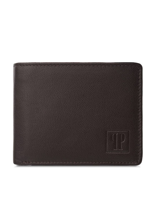 Paolo Peruzzi Кожен Мъжки Портфейл с RFID Кафяв