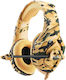 Onikuma Onikuma K1-B Camouflage Over Ear Gaming Headset με σύνδεση 3.5mm Κίτρινο