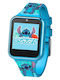 Kids Licensing Kinder-Digitaluhr Stitch mit Kautschuk/Plastikarmband Hellblau